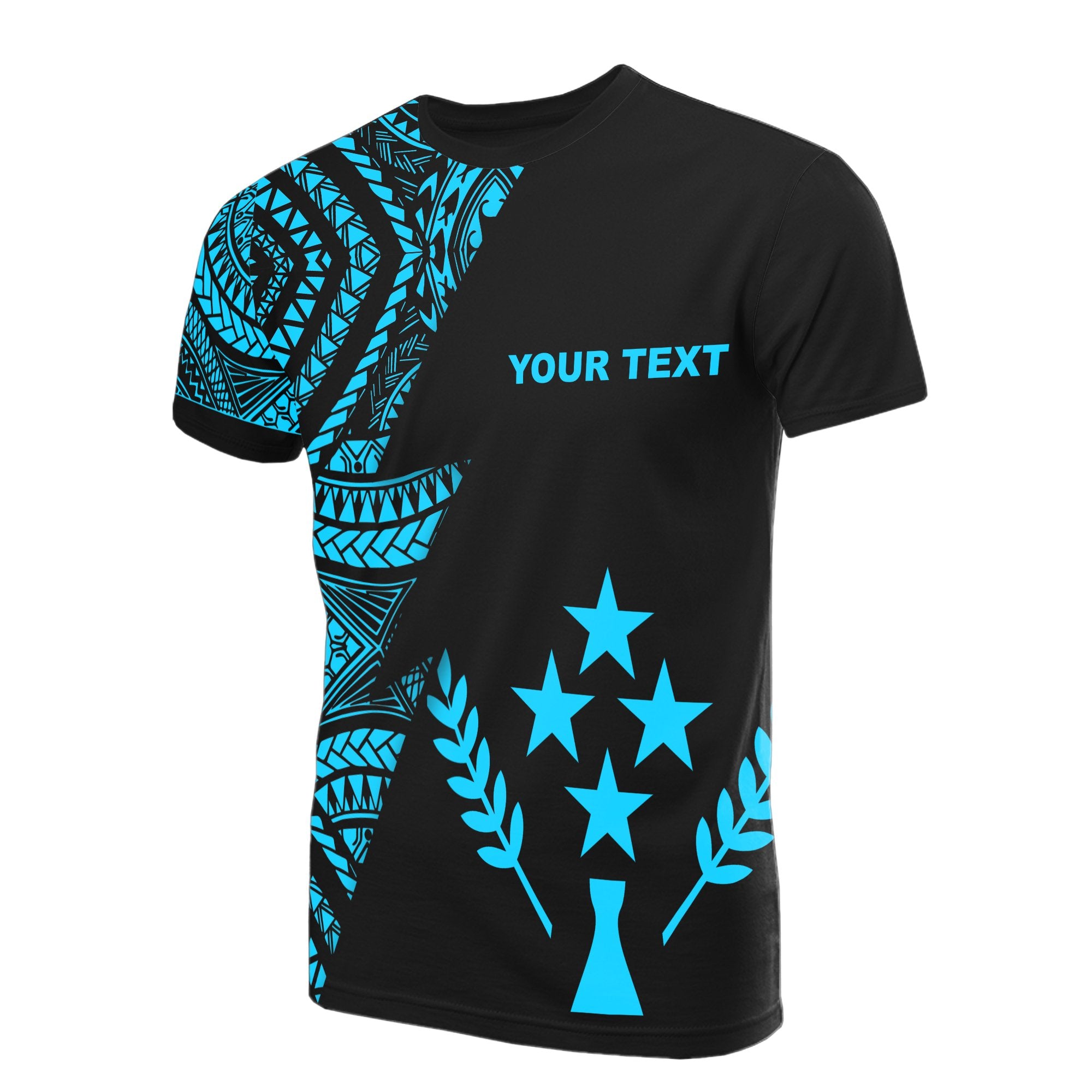 Kosrae Custom T Shirt Micronesian Pattern Neon Style Unisex Neon - Polynesian Pride