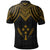 Kosrae Polo Shirt Polynesian Armor Style Gold - Polynesian Pride