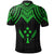 Kosrae Custom Polo Shirt Polynesian Armor Style Green - Polynesian Pride