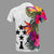 Kosrae Micronesian Custom T Shirt Hibiscus White Pattern - Polynesian Pride