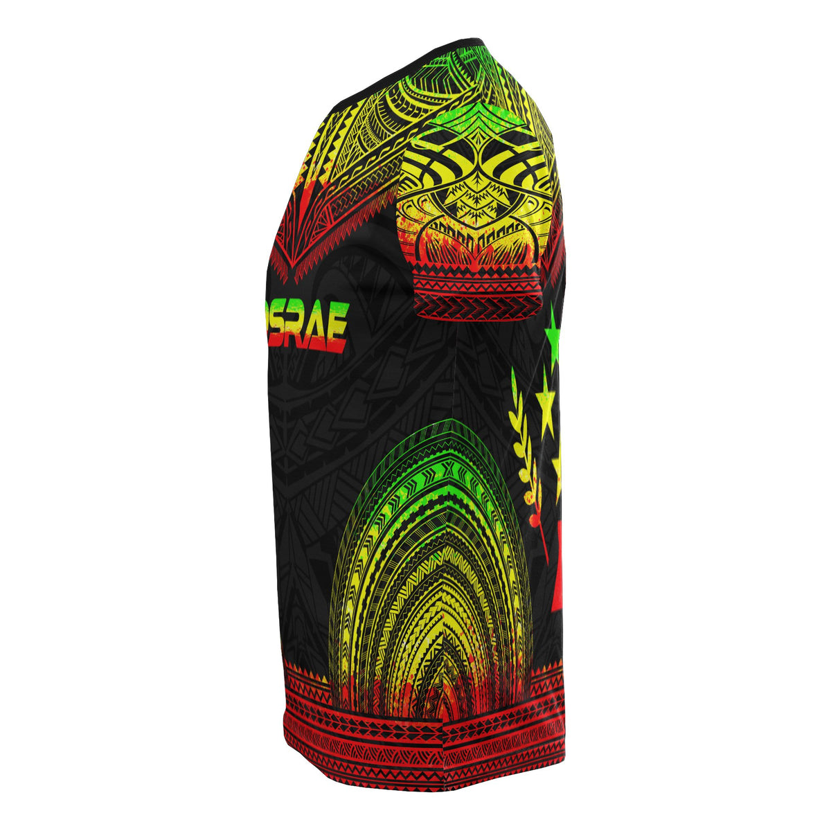 Kosrae All Over T Shirt Kosrae Flag Polynesian Tattoo Reggae - Polynesian Pride