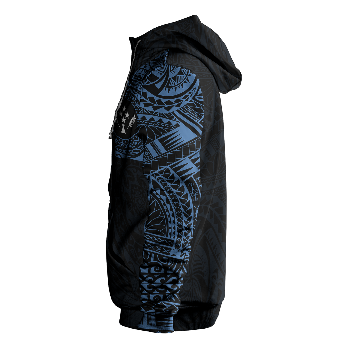 Micronesia All Over Print Hoodie Kosrae In My Heart Blue - Polynesian Pride