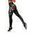 Kosrae Hibiscus Leggings A7 Black - Polynesian Pride