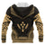 Kosrae Polynesian Chief Custom Zip up Hoodie Gold Version Unisex Gold - Polynesian Pride