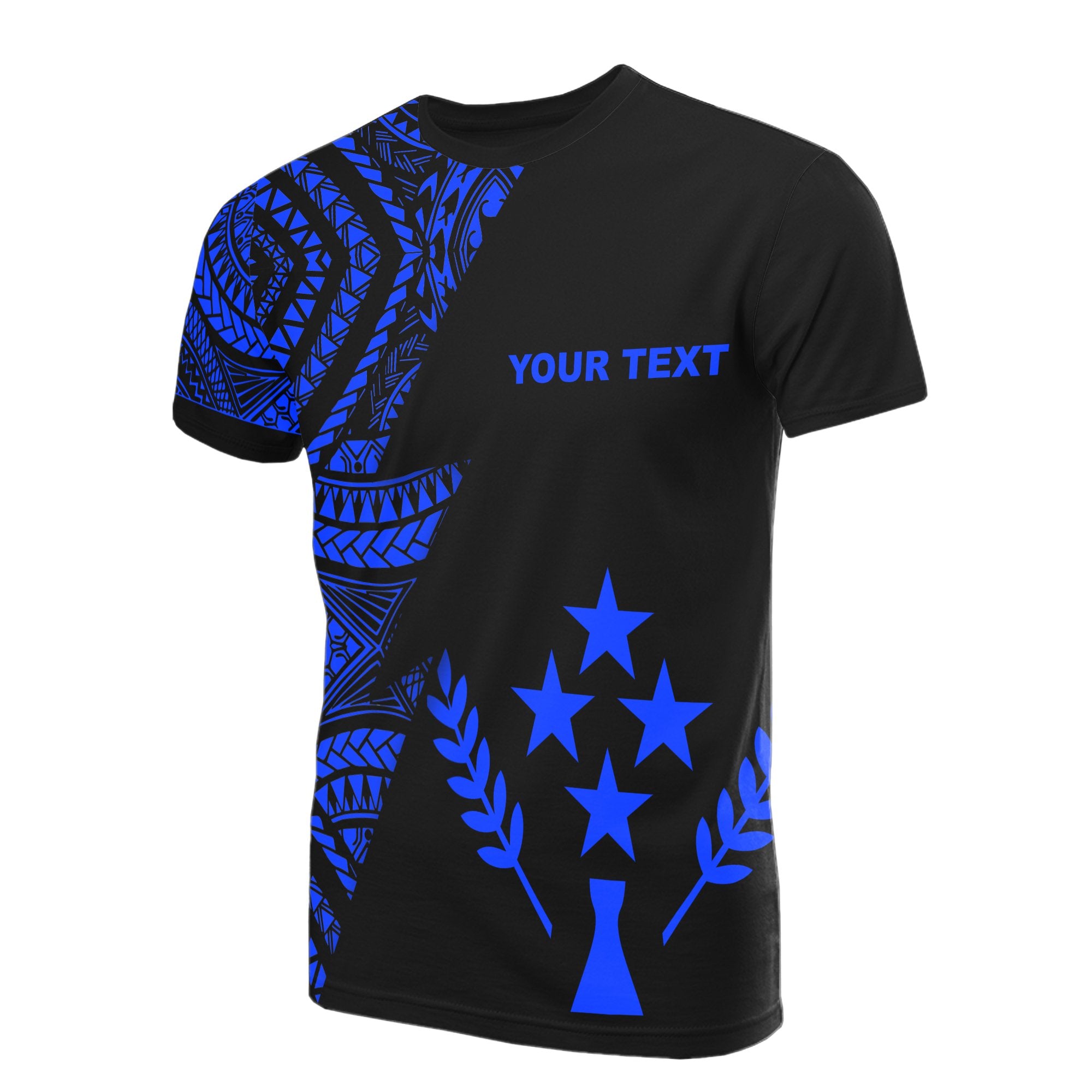 Kosrae Custom T Shirt Micronesian Pattern Blue Style Unisex Blue - Polynesian Pride