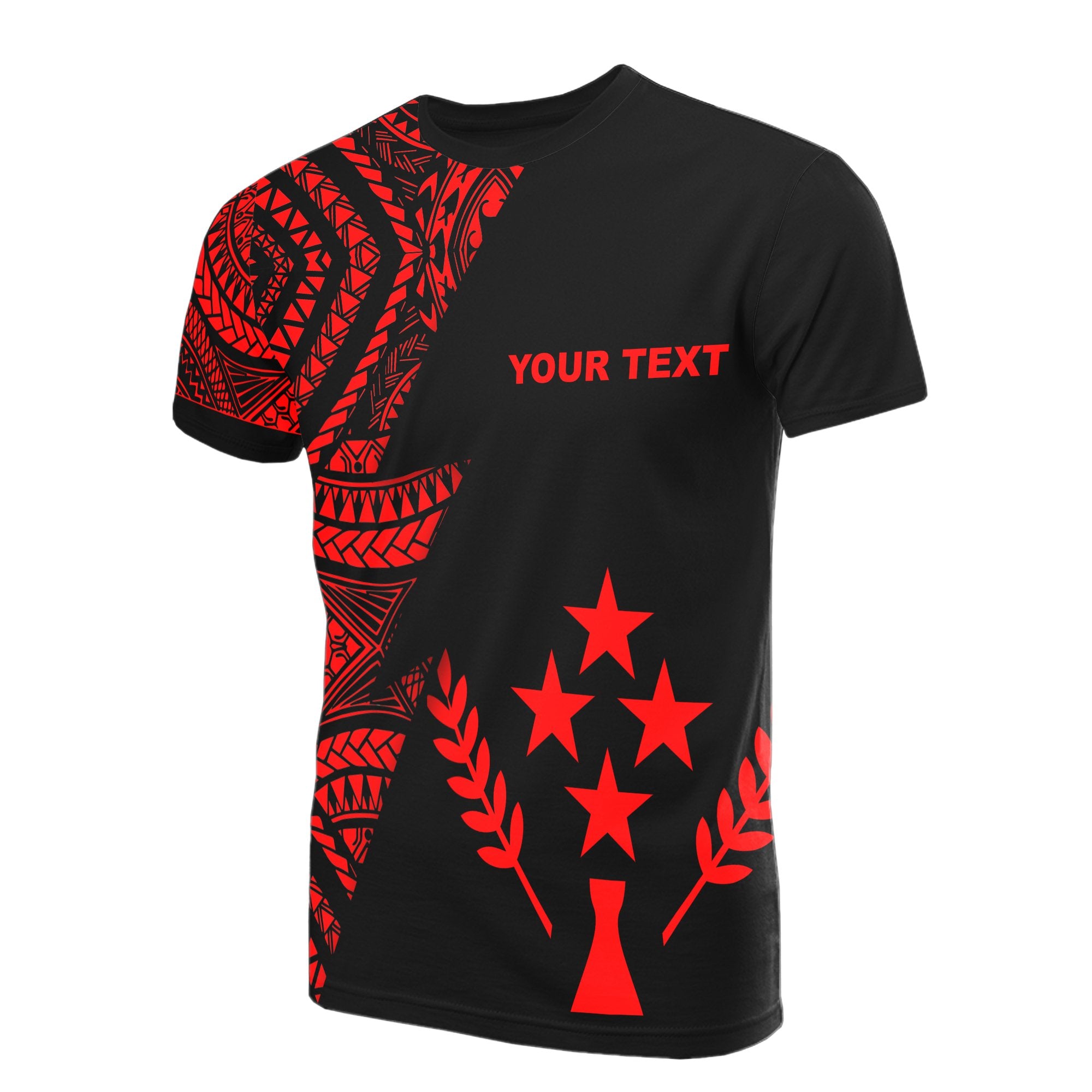 Kosrae Custom T Shirt Micronesian Pattern Red Style Unisex Red - Polynesian Pride