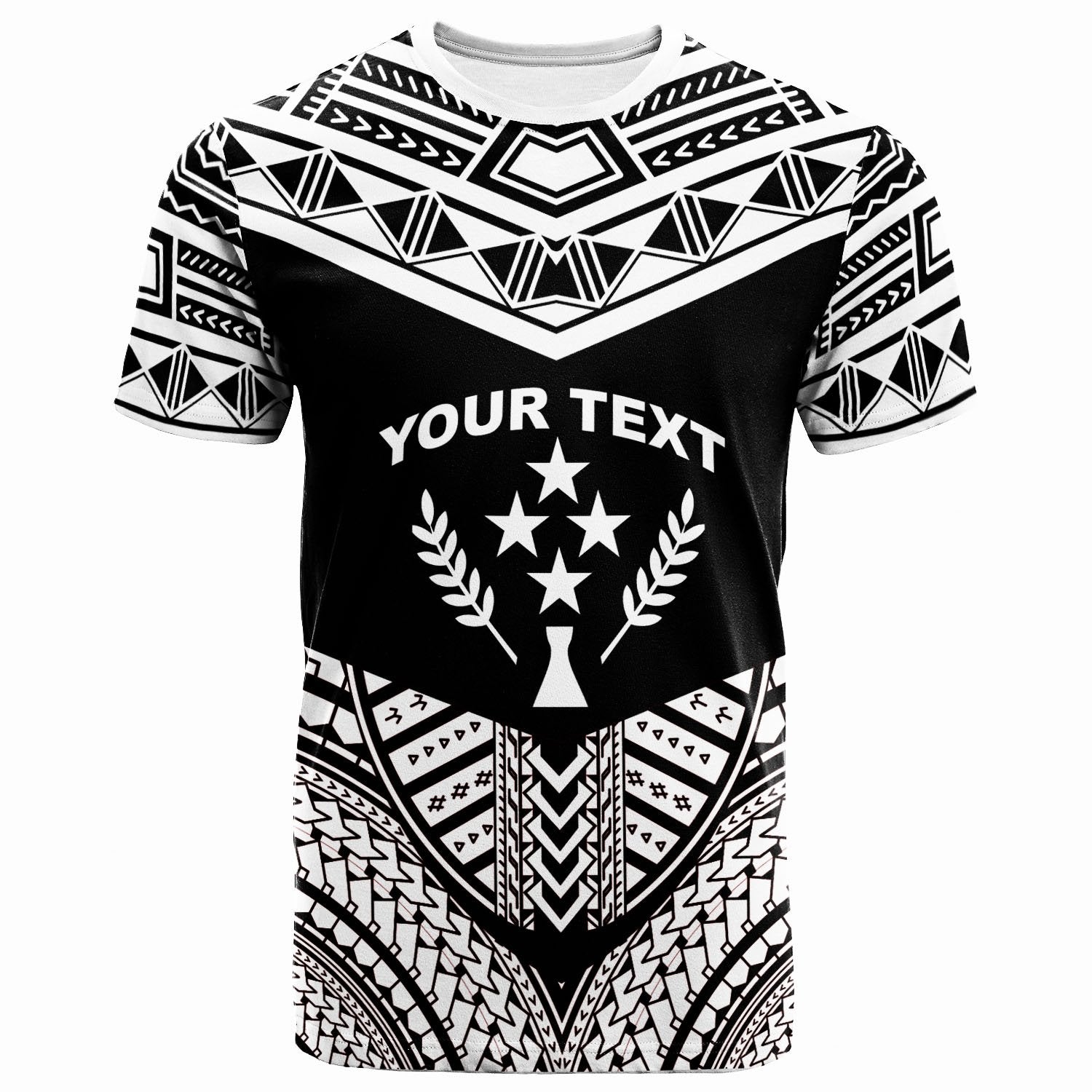 Kosrae Custom T Shirt Tribal Pattern Cool Style White Color Unisex White - Polynesian Pride