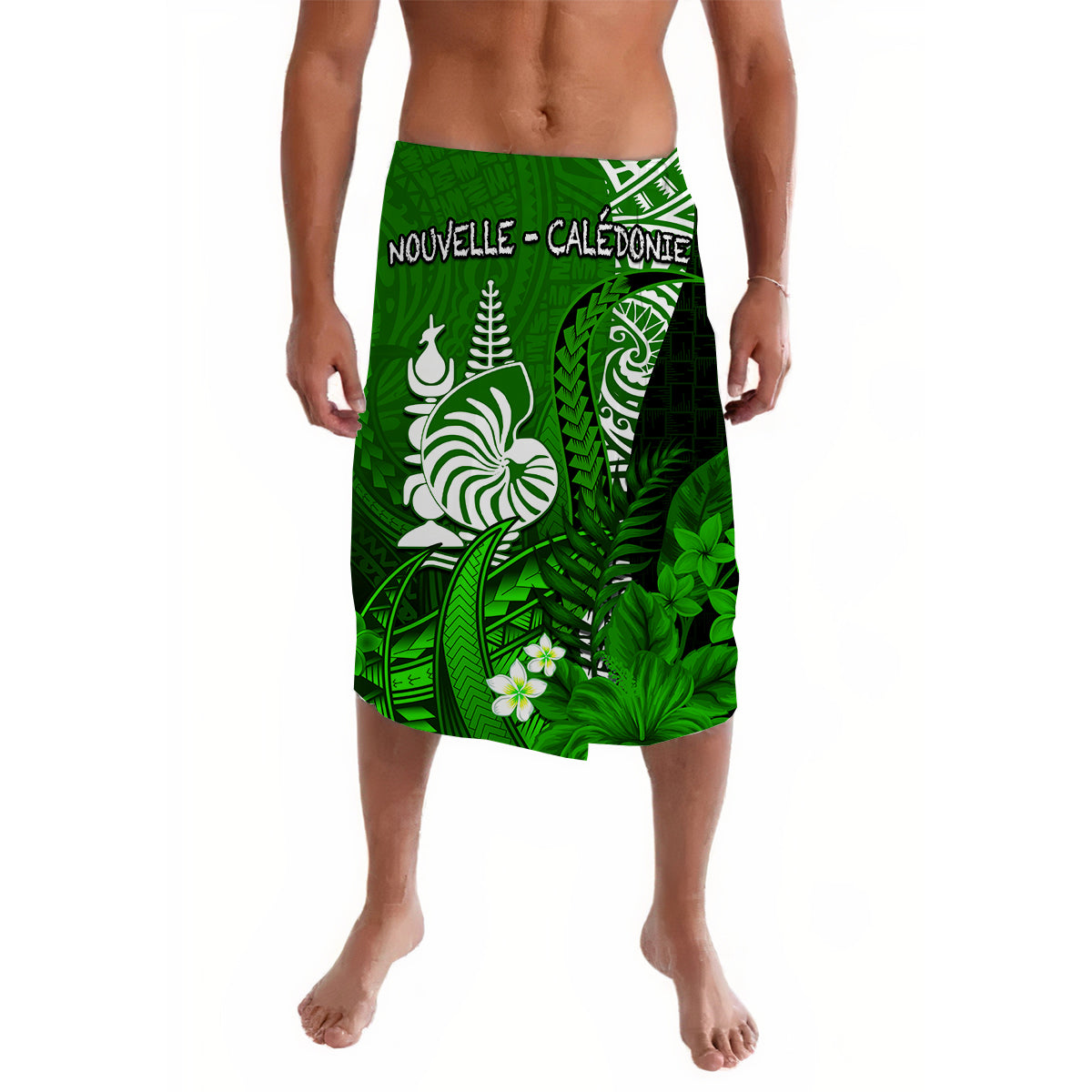 New Caledonia Lavalava Nautilus Green Polynesian Hibiscus LT13 Green - Polynesian Pride