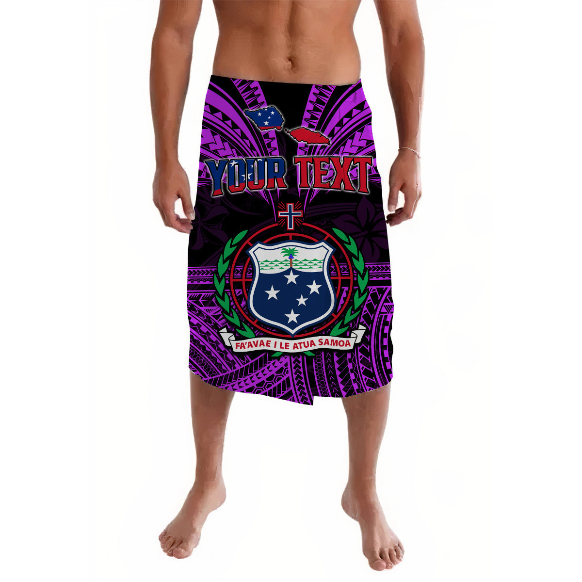 Custom Samoa Tatau Lavalava Purple Polynesian Proud Samoan LT13 Purple - Polynesian Pride