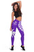 Fiji Rugby Sevens Women Leggings Fijian 7s Tapa Polynesian Purple LT13 - Polynesian Pride