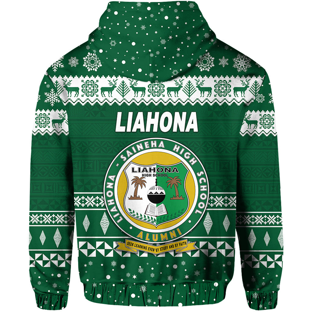 Liahona High School Christmas Zip Hoodie Simple Style LT8 - Polynesian Pride