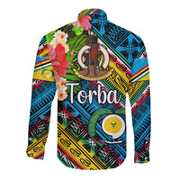 Vanuatu Torba Hawaii Long Sleeve Button Shirt Independence Be Proud LT8 - Polynesian Pride