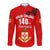 (Custom Text and Number) Kolisi Tonga College Atele Hawaii Long Sleeve Button Shirt 140 Years Anniversary Tongan Ngatu LT13 - Polynesian Pride