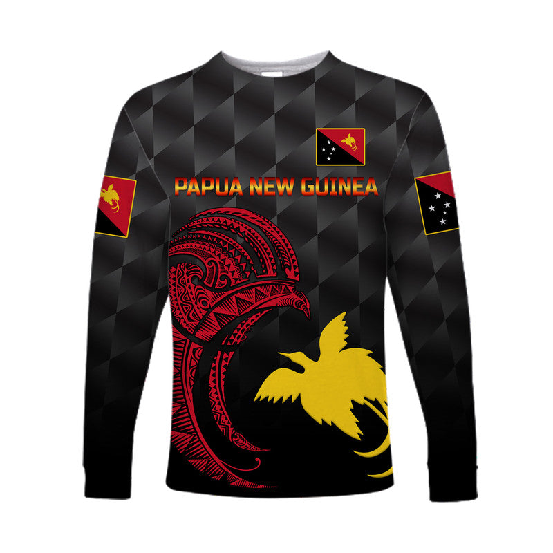 (Custom Personalised) Papua New Guinea Barramundis Cricket Long Sleeve Shirt Birds Of Paradise Paradisaea Raggiana Original - Black LT8 Unisex Black - Polynesian Pride