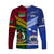 Samoa And Vanuatu Long Sleeve Shirt Together LT8 Unisex Blue - Polynesian Pride