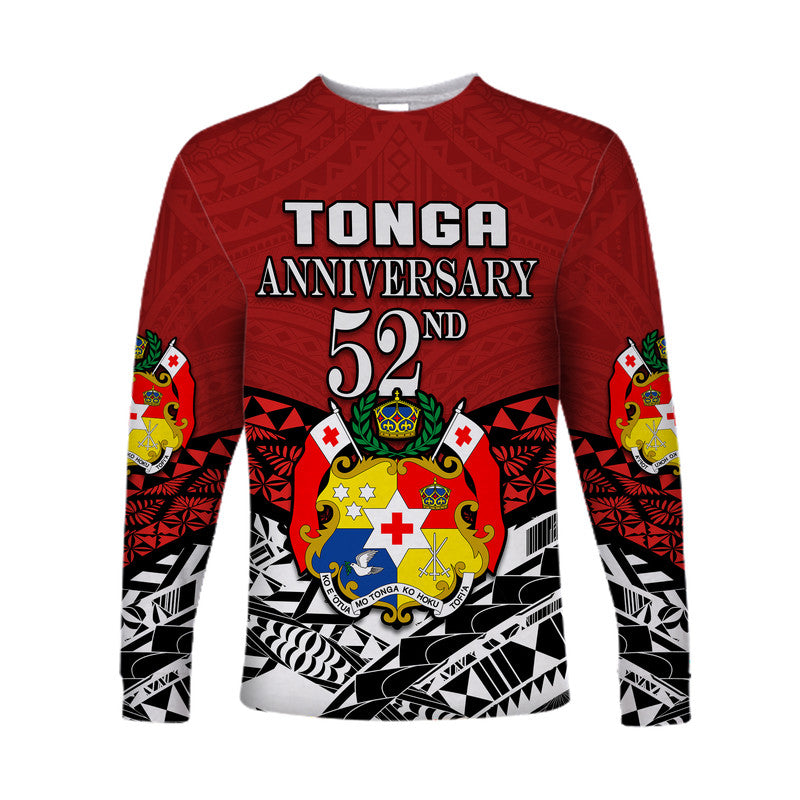 (Custom Personalised) Tonga Long Sleeve Shirt Independence Anniversary Special Version 2022 LT14 - Polynesian Pride