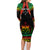 (Custom Personalised) Samoa Rugby Long Sleeves Dress Teuila Torch Ginger Gradient Style LT14 - Polynesian Pride