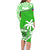 Samoa Long Sleeve Dress Samoan Coat Of Arms With Coconut Green Style LT14 - Polynesian Pride