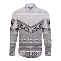 Central Coast Fijians Hawaii Long Sleeve Button Shirt Fiji Tapa Simpe Style LT8 - Polynesian Pride