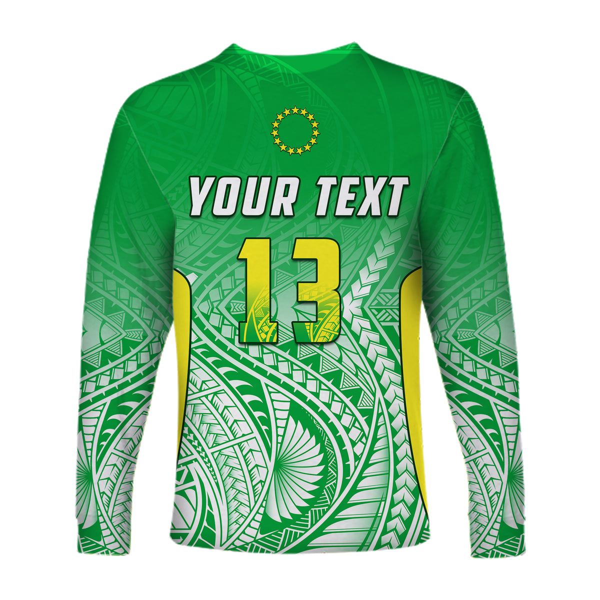 (Custom Text and Number) Cook Islands Long Sleeve Shirt Pattern Be Unique LT13 - Polynesian Pride