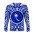 (Custom Personalised) Chuuk Long Sleeve Shirt Micronesia Simple Pattern White LT13 - Polynesian Pride