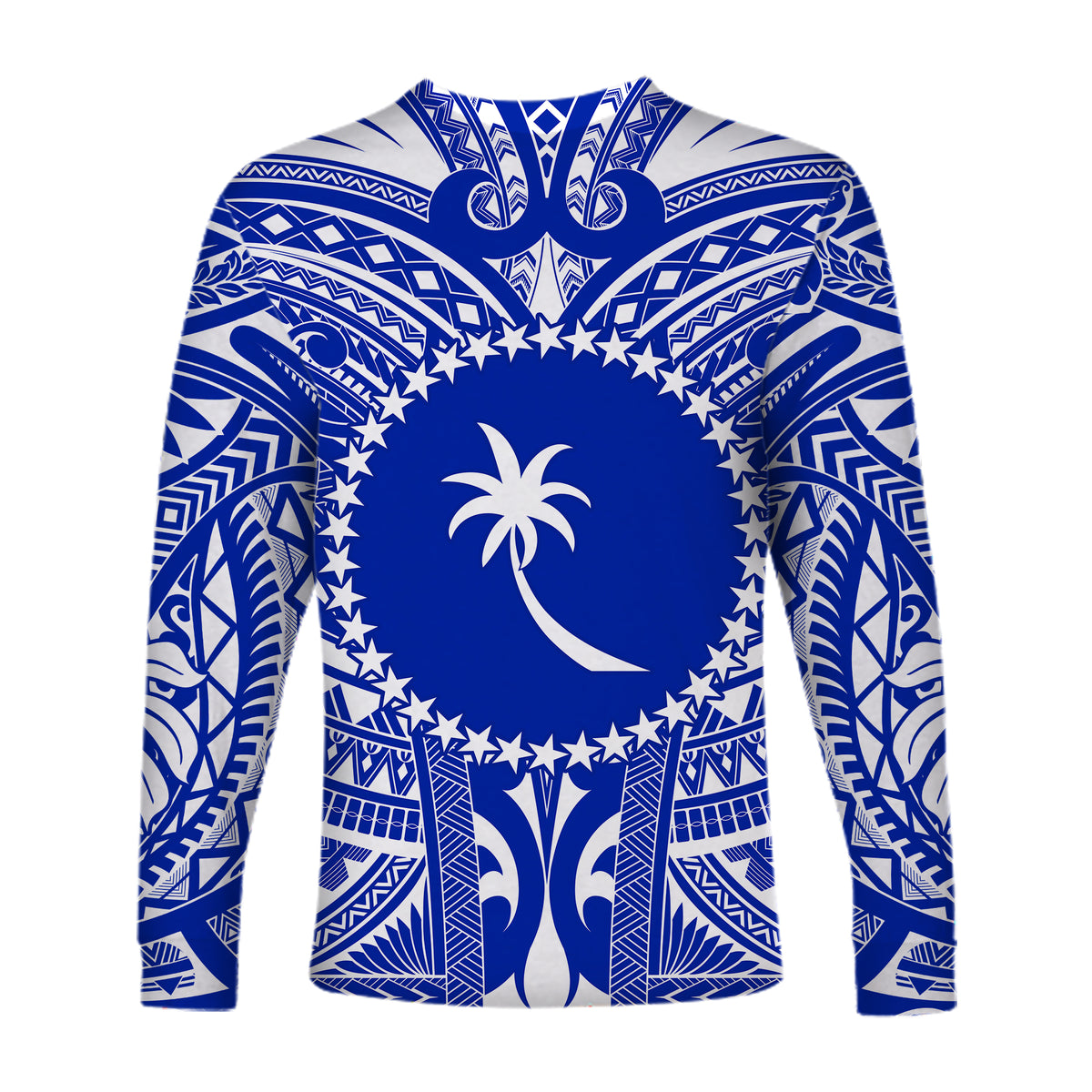 Chuuk Long Sleeve Shirt Micronesia Simple Pattern White LT13 - Polynesian Pride