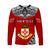 (Custom Personalised) Kolisi Tonga Long Sleeve Shirt College 'Atele Mate Ma'a Tonga LT13 Unisex Red - Polynesian Pride