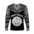 (Custom Text and Number) Marshall Islands Long Sleeve Shirt Best Tattoo Version Black LT13 - Polynesian Pride