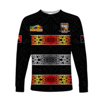 (Custom Personalised) The Hunters PNG Long Sleeve Shirt Papua New Guinea Hunters Rugby LT13 - Polynesian Pride