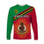 Vanuatu Long Sleeve Shirt Pattern Sand Drawing LT13 Unisex Red - Polynesian Pride