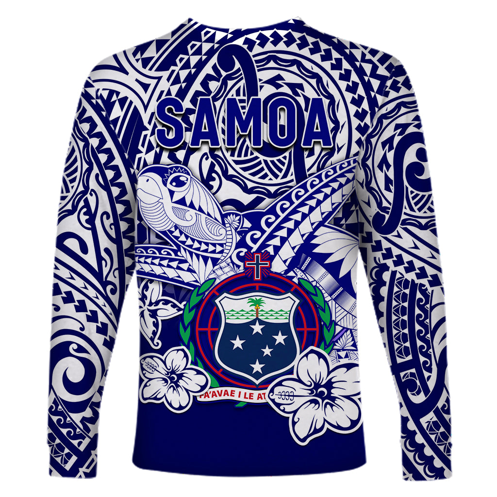 Samoa Polynesian Long Sleeve Shirt Samoan Loved Turtles LT13 - Polynesian Pride