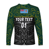 (Custom Personalised) Fiji Lomaiviti Rugby Long Sleeve Shirts Original Style, Custom Text And Number LT8 - Polynesian Pride