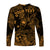 (Custom Personalised) Hawaii Surfing Polynesian Long Sleeve Shirt Unique Style - Gold LT8 - Polynesian Pride