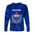 Samoa Manu Long Sleeve Shirt Rugby Unique Style - Full Blue LT8 - Polynesian Pride