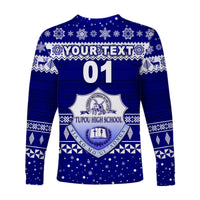 (Custom Personalised) Tupou High School Christmas Long Sleeve Shirt Simple Style LT8 - Polynesian Pride
