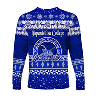 Tapunisiliva College Christmas Long Sleeve Shirt Simple Style LT8 - Polynesian Pride