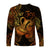 (Custom Personalised) Aquarius Zodiac Polynesian Long Sleeve Shirt Unique Style - Gold LT8 - Polynesian Pride