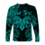 (Custom Personalised) Aries Zodiac Polynesian Long Sleeve Shirt Unique Style - Turquoise LT8 - Polynesian Pride