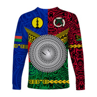 Vanuatu And New Caledonia Kanaky Long Sleeve Shirt Together LT8 - Polynesian Pride