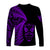 New Zealand Haka Rugby Maori Long Sleeve Shirt Silver Fern Vibes - Purple LT8 - Polynesian Pride