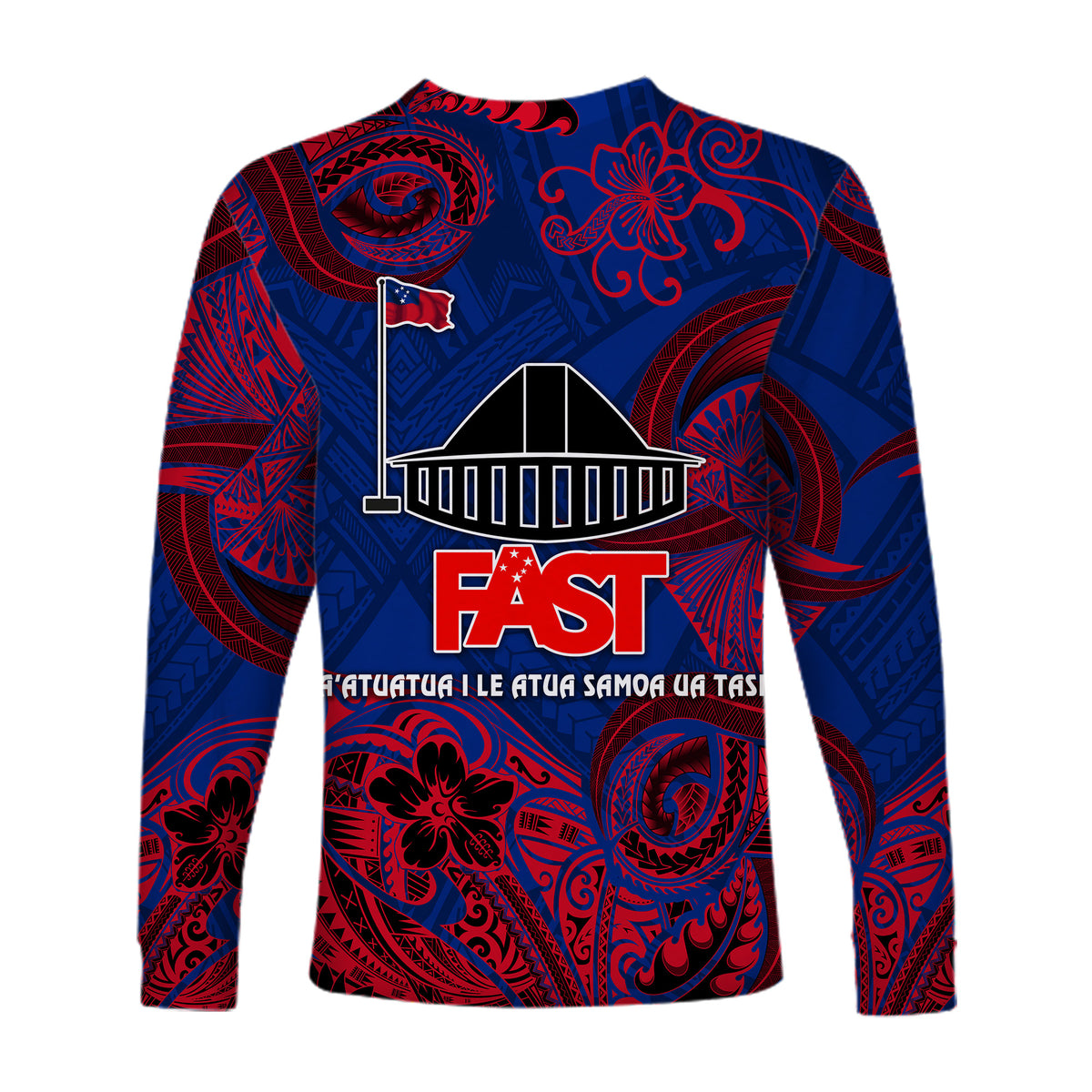 Samoa FAST Party Long Sleeve Shirt Unique Style - NO.1 LT8 - Polynesian Pride