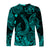 Hawaii Fish Hook Polynesian Long Sleeve Shirt Unique Style - Turquoise LT8 - Polynesian Pride