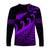 New Zealand Rugby Maori Long Sleeve Shirt Silver Fern Koru Vibes - Purple LT8 - Polynesian Pride