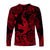 Hawaii Shark Angry Polynesian Long Sleeve Shirt Unique Style - Red LT8 - Polynesian Pride