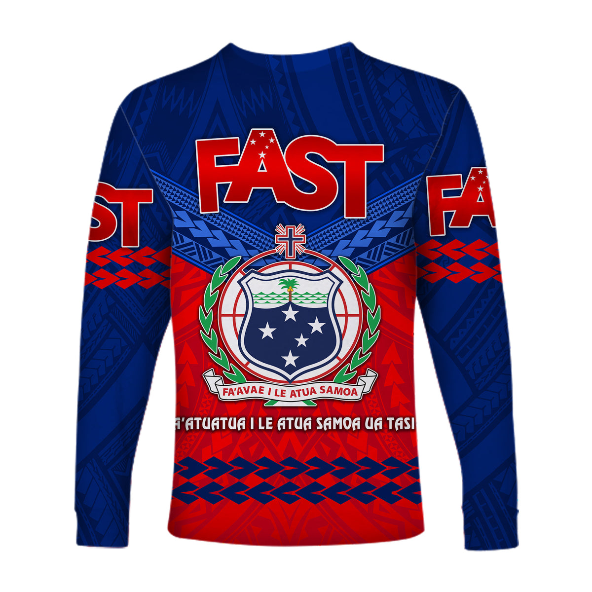 Samoa FAST Party Long Sleeve Shirt Simple Style LT8 - Polynesian Pride