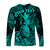 (Custom Personalised) Hawaii Pineapple Polynesian Long Sleeve Shirt Unique Style - Turquoise LT8 - Polynesian Pride