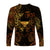 (Custom Personalised) Taurus Zodiac Polynesian Long Sleeve Shirt Unique Style - Gold LT8 - Polynesian Pride