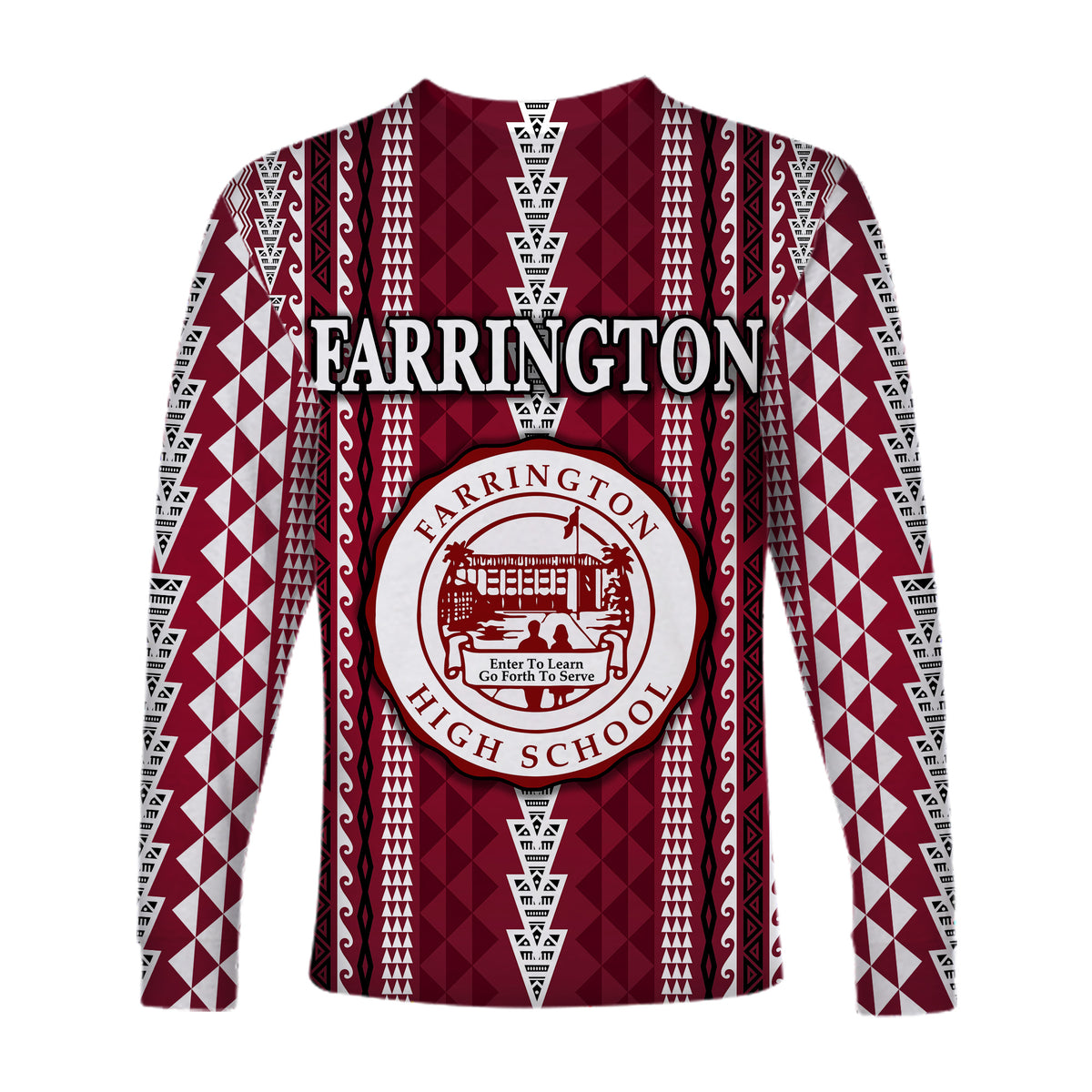 Hawaii Farrington High School Long Sleeve Shirts Simple Style LT8 - Polynesian Pride