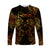 Gemini Zodiac Polynesian Long Sleeve Shirt Unique Style - Gold LT8 Unisex Gold - Polynesian Pride