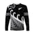 New Zealand Rugby Maori Long Sleeve Shirt Silver Fern Koru Vibes - Black LT8 Unisex Black - Polynesian Pride